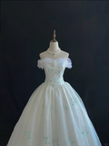 Fairy Strapless A-Line Tulle Embroidery Birthday Ball Gowns Quinceanera Dresses, HZ0319