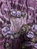 Gorgeous Purple StraplessA-Line Floral Quinceanera Dress Birthday Ball Gown, HZ0319