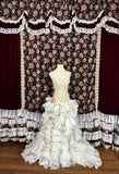 Retro Sweetheart Strapless Appliqued 3D Flower A-Line Tulle Quinceanera Dresses Evening Ball Gowns, HZ0319