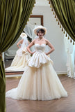 Elegant Wedding Dress Sweetheart Pleated Tulle Wedding Dress HZ0319