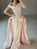 Stunning Wedding Dress Off Shoulder Pleated Wedding Dress HZ0319