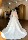 Charming Wedding Dress Satin Strapless Wedding Dress HZ0319