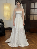 New Design Wedding Dress Strapless Pleated Wedding Dress HZ0319