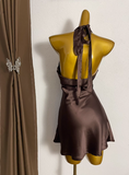 Sexy Short Prom Dress Halter Cocktial Dress Birthday Party Dress Date Dress HZ0319