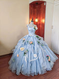 Charming Prom Dress Spaghetti Straps Pleated Tulle Evening Dress Quinceanera Dress Ball Gown HZ0319
