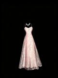 Beauty Prom Dress Light Pink Spaghetti Straps Tulle Party Dress Evening Dress Wedding Guest Dress HZ0319