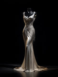 Charming Satin Prom Dress Sweetheart Pleated Beading Mermaid Formal Dress Evening Dresses Gala Gown HZ0319
