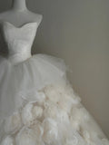 Stunning Wedding Dress Sweetheart Pleated Tulle Flower Wedding Dress HZ0319