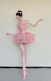 Cute Homecoming Dress Pink Strapless Tulle Pleated Short Back to School Prom Dress Birthday Outfits HZ0319