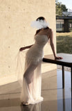 Stunning Prom Dress Spaghetti Straps Birthday Party Outfits Pleated Tulle Evening Gown Gala Dress HZ0319