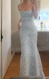 Elegant Prom Dress Mermaid Birthday Party Outfits Spaghetti Straps Evening Gown Gala Dress HZ0319