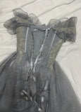 Beauty Prom Dress Off Shoulder Pleated Gala Gown Birthday Party Outfits Tulle Evening Dress HZ0319