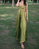Elegant Prom Dress Spaghetti Straps Backless Gala Gown Evening Dress Birthday Party Outfits HZ0319