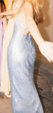Beauty Prom Dress Spaghetti Straps Backless Gala Gown Evening Dress Birthday Party Outfits HZ0319