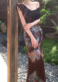 New Arrival Prom Dress One Shoulder Print Mermaid Gala Gown Party Outfits Evening Dress HZ0319