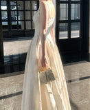 Elegant Prom Dress Square Neck Pleated Crystal Gala Gown Shcool Cocktail Outfits Evening Dresses HZ0319