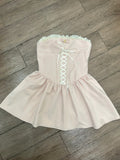 Beauty Homecoming Dress Strapless Pleated Short Prom Dress Back to School Outfits Birthday Party Dress HZ0319