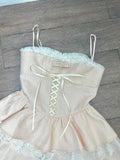 Beauty Homecoming Dress Spaghetti Straps Lace Short Prom Dress Back to School Outfits Birthday Party Dress HZ0319