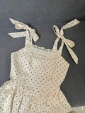 Beauty Homecoming Dress Straps Pleated Polka Dot Short Prom Dress Back to School Outfits Birthday Party Dress HZ0319