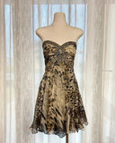 Stunning Prom Dress Sweetheart Print Cocktail Outfits Evening Dress Gala Gown HZ0319