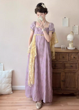 Pretty Imperial Prom Dress Square Neck Gala Gown Evening Dress Party Outfits HZ0319
