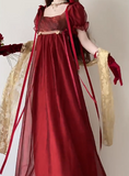 Pretty Imperial Prom Dress Blue Square Neck Pleated Gala Gown Evening Dress Party Outfits HZ0319