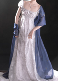 Beauty Imperial Prom Dress Square Neck Pleated Print Gala Gown Evening Dress Party Outfits HZ0319