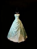 90s Retro Prom Dress Strapless Pleated Formal Gown Evening Dress 18th Birthday Outfits HZ0319