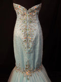 Sparkling Prom Dress Sweetheart Crystal Mermaid Formal Gown Evening Dress Gala Dress HZ0319