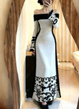 90s Elegant Prom Dress Off Shoulder Formal Gala Gown Evening Dress Birthday Party Dress HZ0319