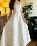 Charming Prom Dress A Line Square Neck Gala Gown Formal Evening Dress Graduation Outfits HZ0319