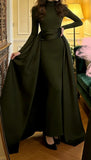 Elegant Prom Dress High Collar Gala Gown Formal Evening Dress Graduation Outfits HZ0319