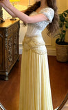 Gorgeous Prom Dress A Line Square Neck Beading Pleated Gala Gown Evening Dress Birthday Party Outfits HZ0319