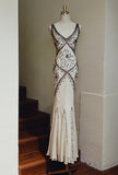 Stunning Prom Dress V-neck Backless Mermaid Gala Gown Evening Dress Birthday Party Outfits HZ0319
