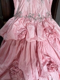 Charming Ball Gown Pink Spaghetti Straps Pleated Evening Dress Quinceanera Dress 18th Birthday Prom Gown HZ0319