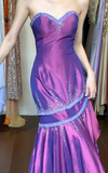 Charming Prom Dress Sweetheart Pleated Mermaid Gala Gown Fomal Evening Dress Graduation Dress HZ0319