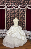 Retro Sweetheart Spaghetti Strap A-Line Satin Quinceanera Dresses Sweet 18 Birthday Ball Gowns, HZ0319