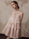 New Fashion Champagne A-line Tulle Short Party Dress Homecoming Dresses HZ0319