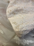 Light Pink Strapless A-Line Tulle Quinceanera Dress Birthday Ball Gown Wedding Dress, HZ0319