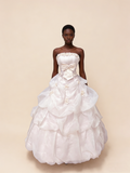 Light Pink Strapless A-Line Vintage Party Dresses Birthday Outfits Ball Gowns, HZ0319