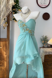 Gorgeous Sweetheart Sleeveless Chiffon Swarovski Crvstals Homecoming Dress Prom Dress HZ0319