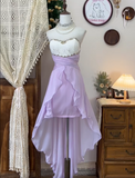 Elegant Sweetheart Sleeveless Swarovski Crystal Empire High-Slit Party Dress Homecoming Dress HZ0319