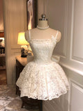 Cute Spaghetti Straps Butterfly Pearl Embroidery Pleated Sweet 16 Dress Birthday Party Dress HZ0319