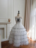 Shiny Spaghetti Straps Pleated Tulle Tiered Sweet 16 Skirt Party Dress Homecoming Dress Short Prom Dress HZ0319