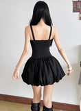 Pretty Spaghetti Straps Pleated Lace Jacquard Slim Floral Skirt Women Date Dress Summer Dress HZ0319