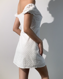 Versatile Off the Shoulder Lace Up Short Skirt Summer Vacation Seaside Dress Women Dress HZ0319
