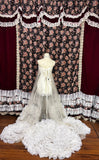 Popular Sleeveless Flower Hem Sheer Tulle Prom Dress Birthday Party Dress Evening Dress HZ0319