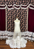 Popular Sleeveless Flower Hem Sheer Tulle Prom Dress Birthday Party Dress Evening Dress HZ0319