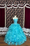 Shiny Sweetheart Neckline Crystal Pleated Ball Gown Evening Dress Prom Dress Graduation Dress Sweet 16 Dress HZ0319