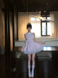 Cute A Line Bowknot Tulle Tiered Short Prom Dress Homecoming Dress Birthday Party Dress HZ0319